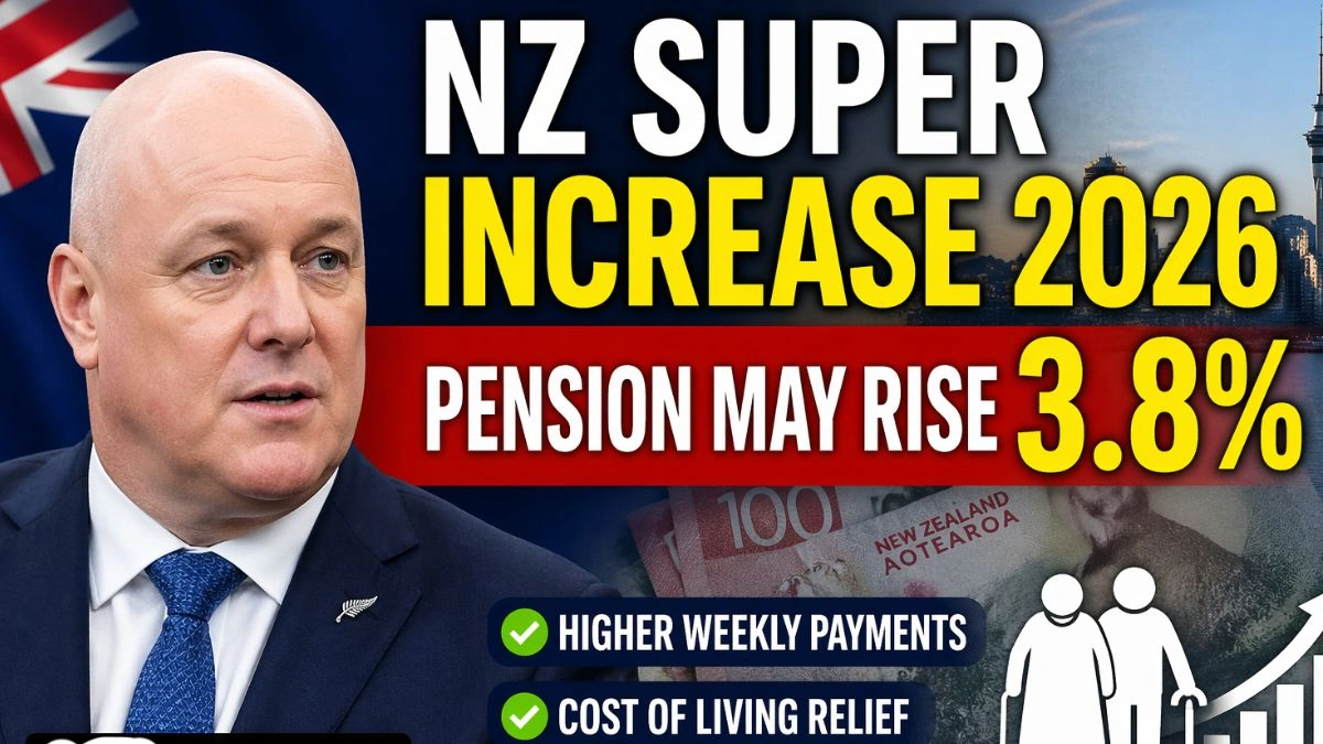 NZ Super Increase 2026 Pension May Rise $38 Weekly