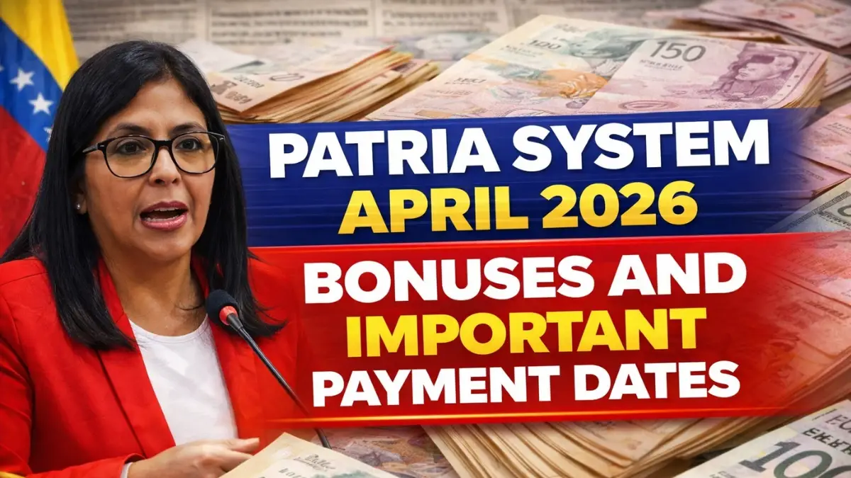 Patria System April 2026 Bonuses and Important Payment Dates