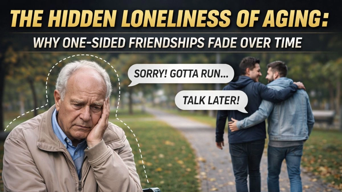 The Hidden Loneliness of Aging Why One-Sided Friendships Fade Over Time